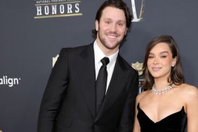 Josh Allen and Hailee Steinfeld attend the 14th Annual NFL Honors at Saenger Theatre on February 06, 2025 in New Orleans, Louisiana.