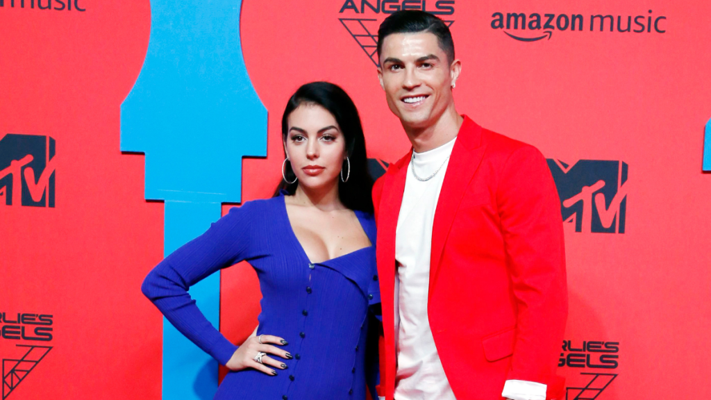 Georgina Rodriguez and Cristiano Ronaldo attend the MTV EMAs 2019 at FIBES Conference and Exhibition Centre on November 03, 2019 in Seville, Spain.