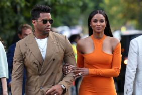 Russell Wilson and Ciara seen attending The Serpentine Gallery Summer Party on June 30, 2022 in London, England