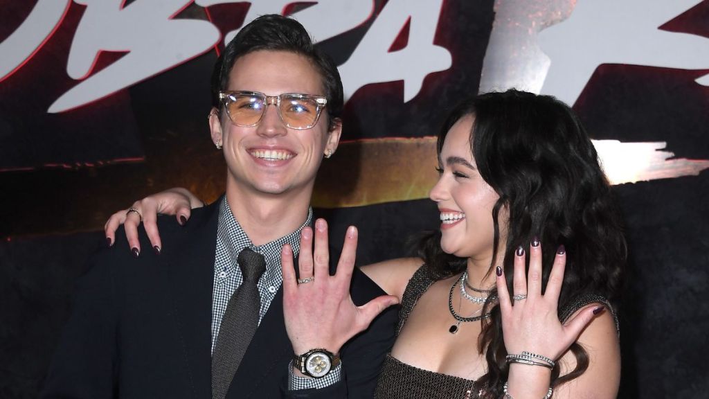 anner Buchanan, Mary Mouser arrive at the Netflix's "Cobra Kai" Series Finale Premiere Event at The Egyptian Theatre Hollywood on February 12, 2025 in Los Angeles, California.