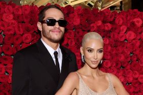 Pete Davidson and Kim Kardashian attend The 2022 Met Gala Celebrating "In America: An Anthology of Fashion" at The Metropolitan Museum of Art on May 02, 2022 in New York City.