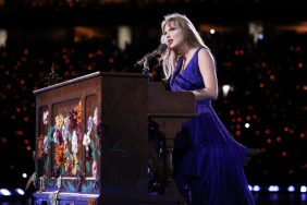 Taylor Swift performs onstage during The Eras Tour at Hard Rock Stadium on October 19, 2024 in Miami Gardens, Florida.