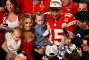 Brittany Mahomes kids Super Bowl 2025