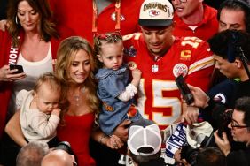 Brittany Mahomes kids Super Bowl 2025