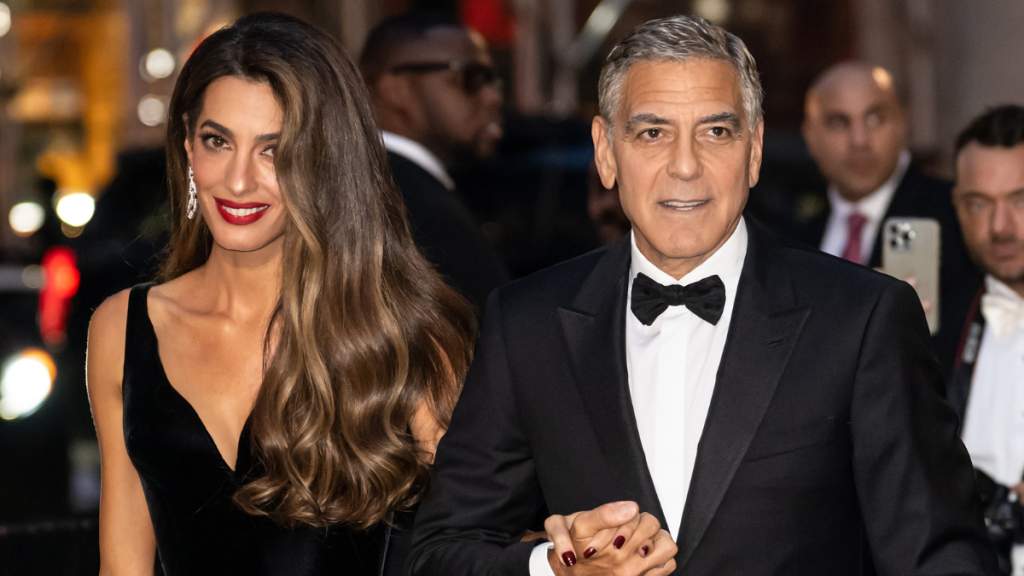 George Clooney wif Amal new hair color