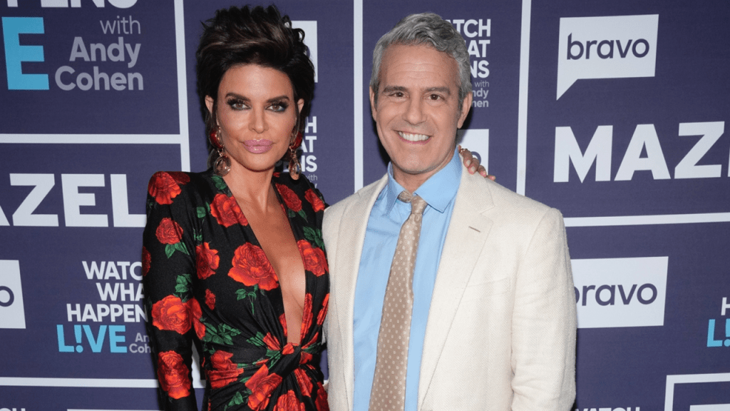 Lisa Rinna and Andy Cohen