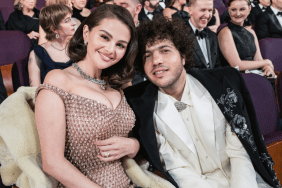 Selena Gomez and Benny Blanco attend the 97th Annual Oscars at Dolby Theatre on March 02, 2025 in Hollywood, California.