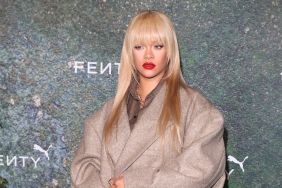 Rihanna attends the FENTY x PUMA Creeper Phatty Earth Tone Launch Party at Tobacco Dock on April 17, 2024 in London, England.